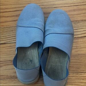 Clarks Light Blue Slip-On Loafers